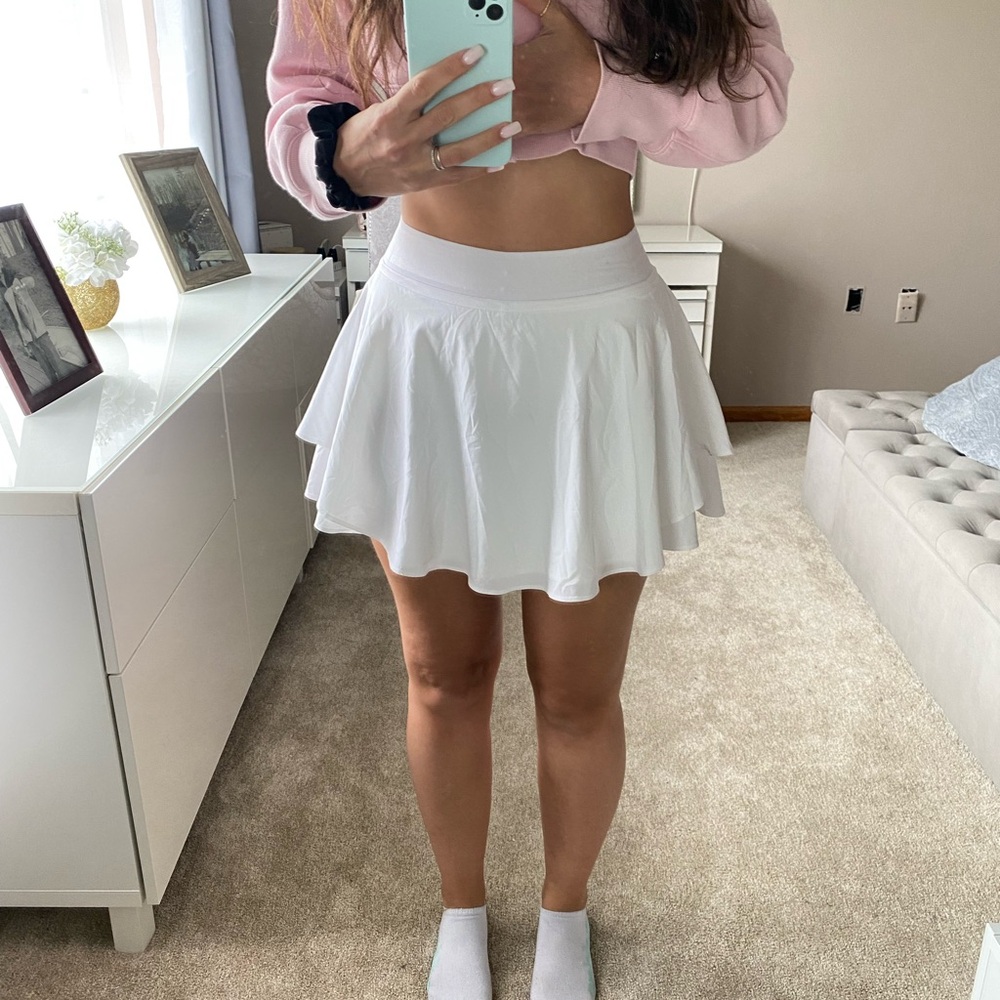 Lululemon Athletica White Skater Skirt